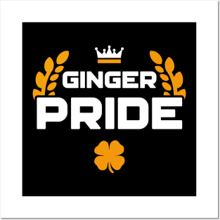 Ginger Pride Irish St Patricks Day Posters and Art